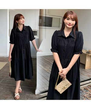 Đầm liền dáng nếp gấp 3258