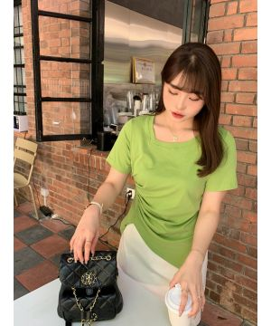 Áo thun xếp ly vùng eo 61901