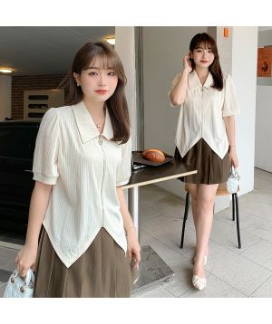  Áo polo khóa zip đen 3048