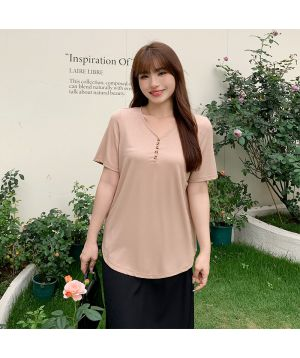Áo thun nữ cỡ lớn V-neck 3361