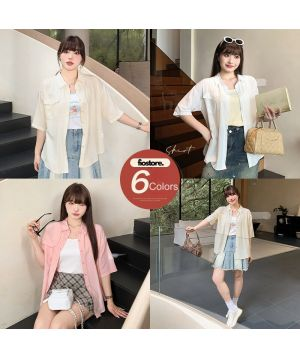 Áo sơ mi ngắn tay đa năng 65013