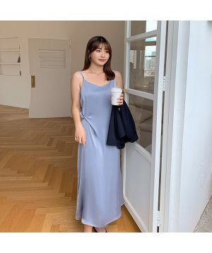 Đầm Slip nữ lụa trơn 2916