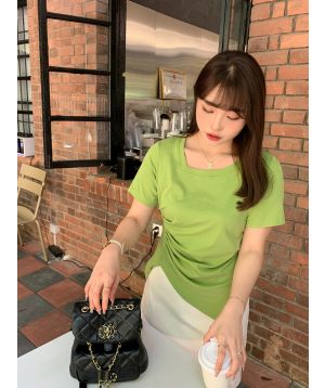 Áo thun xếp ly vùng eo 61901