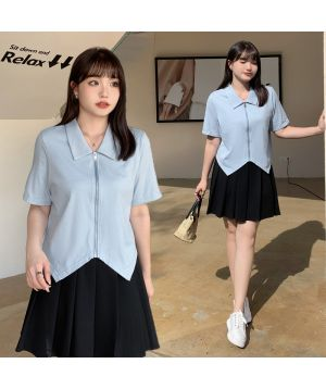  Áo polo khóa zip đen 2363